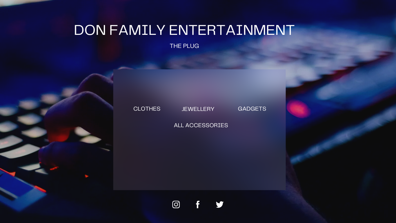 Dark Blue Simple Dark Tech and Gaming Bio-Link Website